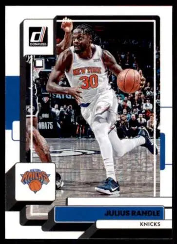 Julius Randle basketball card from 2022-23 Donruss with original gloss by Simply Sandoval