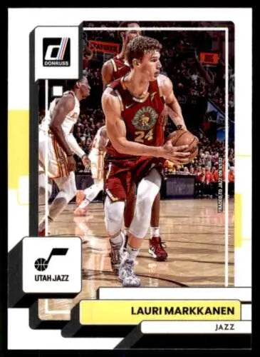 Lauri Markkanen basketball card from 2022-23 Donruss featuring original gloss design