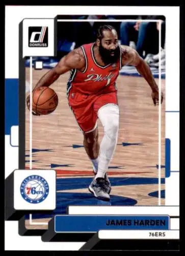 2022-23 Donruss #19 James Harden basketball card with original gloss from Simply Sandoval