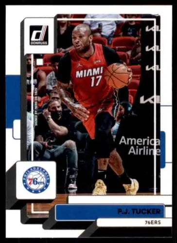 P.J. Tucker basketball card from 2022-23 Donruss with original gloss finish