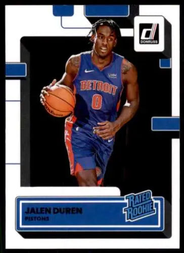 Jalen Duren 2022-23 Donruss Rated Rookie basketball card with original gloss finish