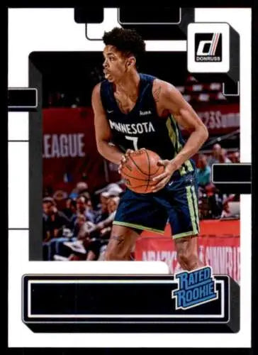 2022-23 Donruss Josh Minott Rookie Card Timberwolves with original gloss finish