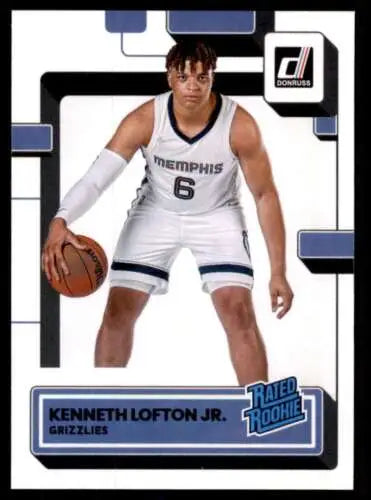 Kenneth Lofton Jr. rookie basketball card from 2022-23 Donruss with original gloss