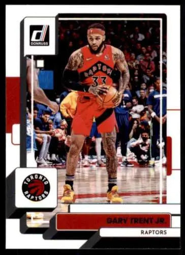 Gary Trent Jr. basketball card featuring original gloss from 2022-23 Donruss collection