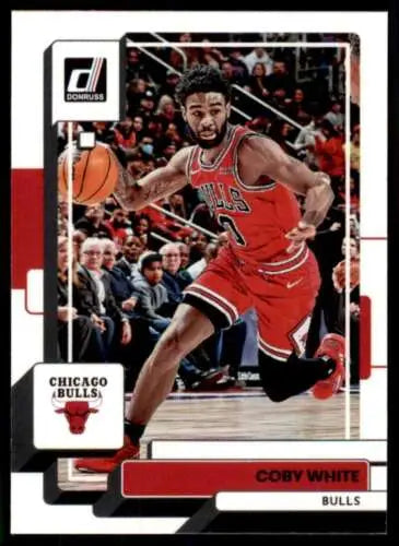 Coby White basketball card from 2022-23 Donruss featuring original gloss finish