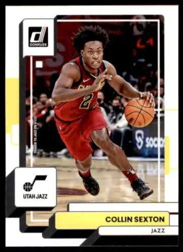 Collin Sexton basketball card with original gloss from 2022-23 Donruss NM-MT Jazz