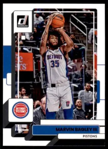 Marvin Bagley III basketball card 2022-23 Donruss #43 with original gloss NM-MT Pistons