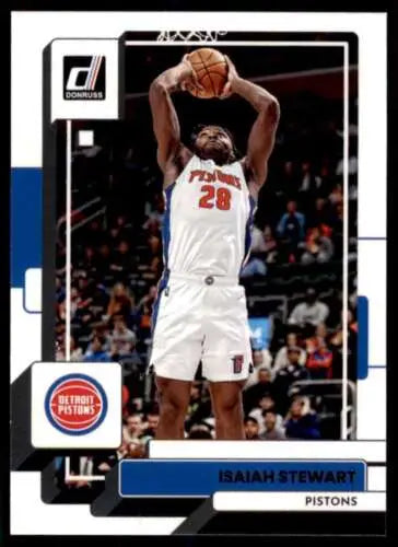 Basketball trading card featuring Isaiah Stewart from 2022-23 Donruss in original gloss