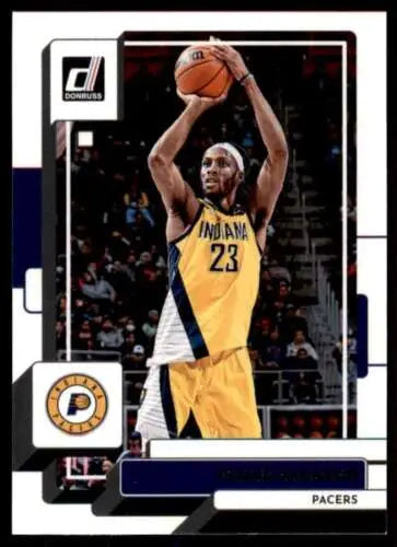 Basketball trading card of Isaiah Jackson from 2022-23 Donruss with original gloss