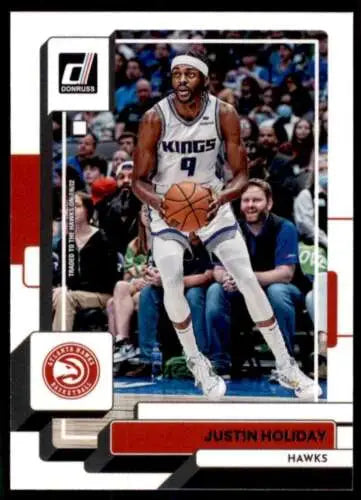 Justin Holiday basketball card from 2022-23 Donruss with original gloss finish