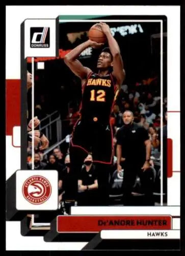 De’Andre Hunter NM-MT basketball card from 2022-23 Donruss with original gloss