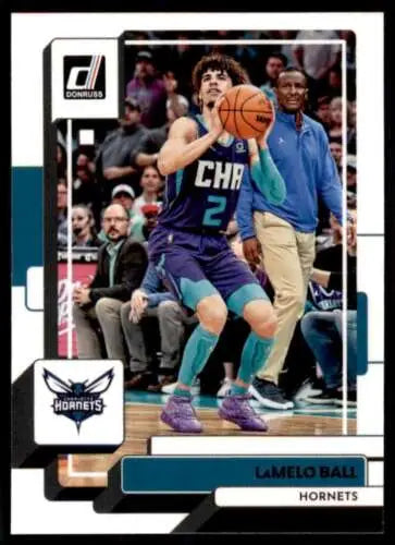 LaMelo Ball basketball card 2022-23 Donruss #67 original gloss NM-MT Hornets