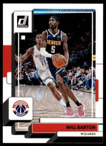 Will Barton basketball card from 2022-23 Donruss featuring original gloss finish