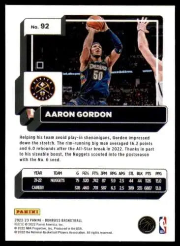 Basketball card featuring Aaron Gordon in original gloss from Simply Sandoval