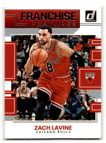 2022-23 Donruss Franchise Features Zach LaVine basketball card with original gloss finish