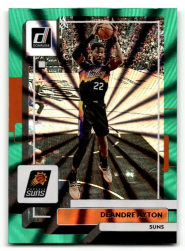 2022-23 Donruss Holo Green Laser #133 Deandre Ayton basketball card in NM-MT condition