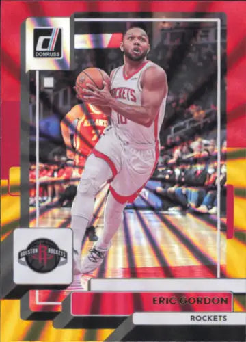 Eric Gordon basketball card from 2022-23 Donruss Holo Red and Gold Laser collection