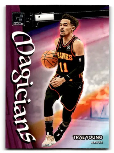 2022-23 Donruss Magicians Trae Young basketball card with original gloss finish