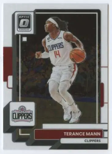 Terance Mann basketball card from 2022-23 Donruss Optic featuring original gloss finish