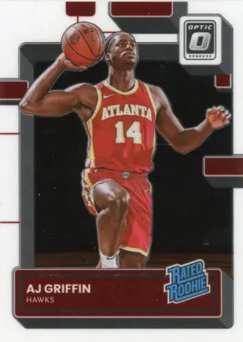 2022-23 Donruss Optic AJ Griffin Rookie Atlanta Hawks Basketball Card NM-MT