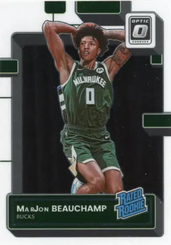 2022-23 Donruss Optic #210 MarJon Beauchamp Rookie Card from Milwaukee Bucks NM-MT