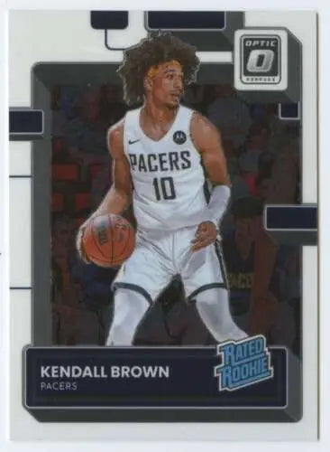 Kendall Brown basketball card from Donruss Optic with original gloss for collectors