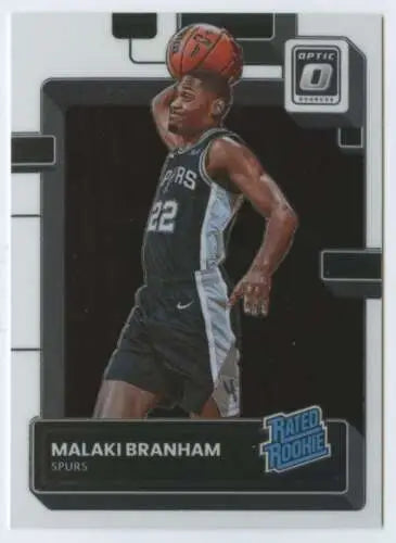 Malaki Branham basketball card from 2022-23 Donruss Optic features original gloss design