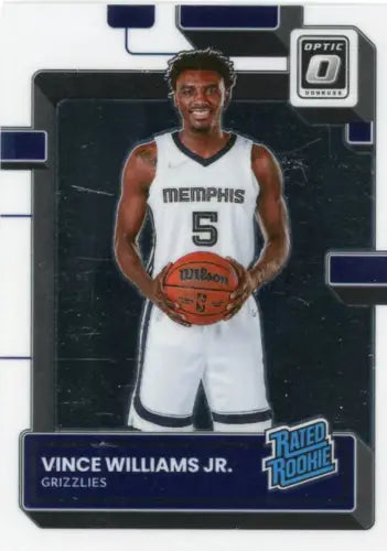 2022-23 Donruss Optic Vince Williams Jr Rookie Card Memphis Grizzlies NM Condition