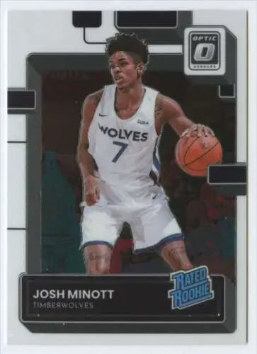 Josh Minott 2022-23 Donruss Optic basketball card with original gloss finish