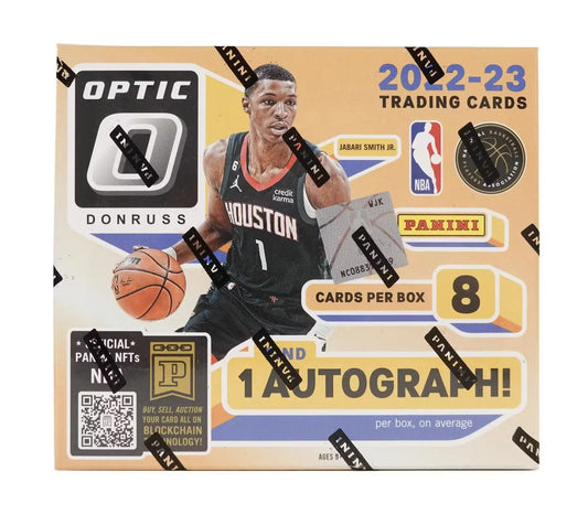 2022-23 Donruss Optic Choice NBA Basketball Box featuring Rated Rookies and Choice Black Gold