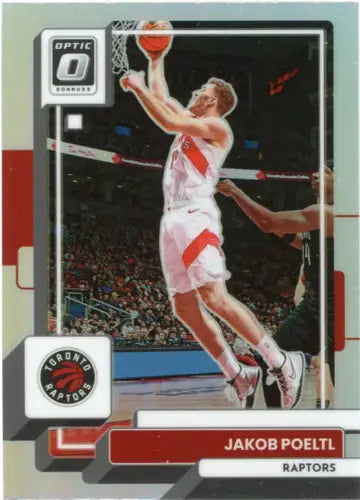 Jakob Poeltl 2022-23 Donruss Optic Holo #187 Toronto Raptors Basketball Card NM-MT