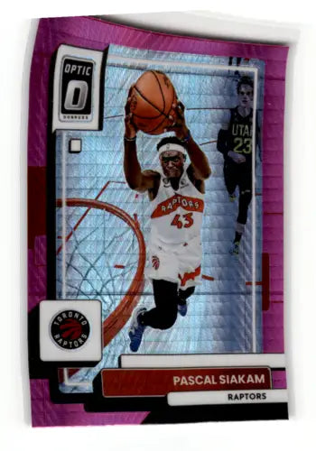 Pascal Siakam 2022-23 Donruss Optic Hyper Pink basketball card with original gloss finish