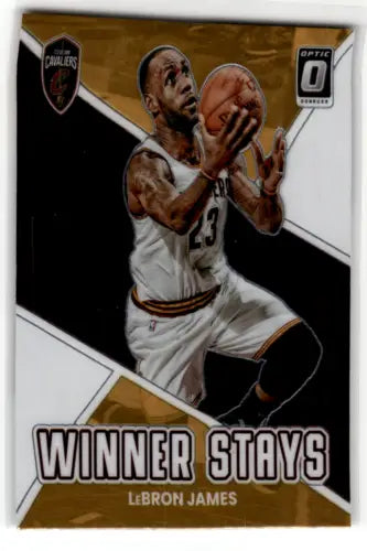 LeBron James 2022-23 Donruss Optic Winner Stays basketball card with original gloss