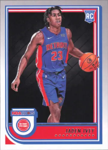 Jaden Ivey Rookie Basketball Card 2022-23 Hoops Detroit Pistons NM-MT Condition