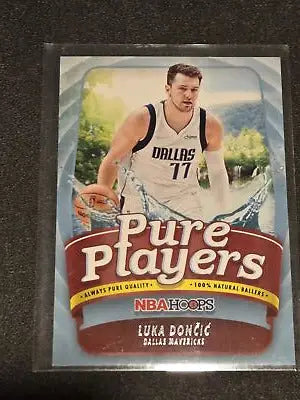 Luka Dončić NBA Hoops trading card from 2022-23 Hoops Luka Doncic Pure Players series