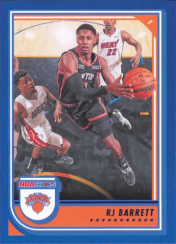 2022-23 Hoops Blue #18 RJ Barrett New York Knicks Basketball Card for collectors