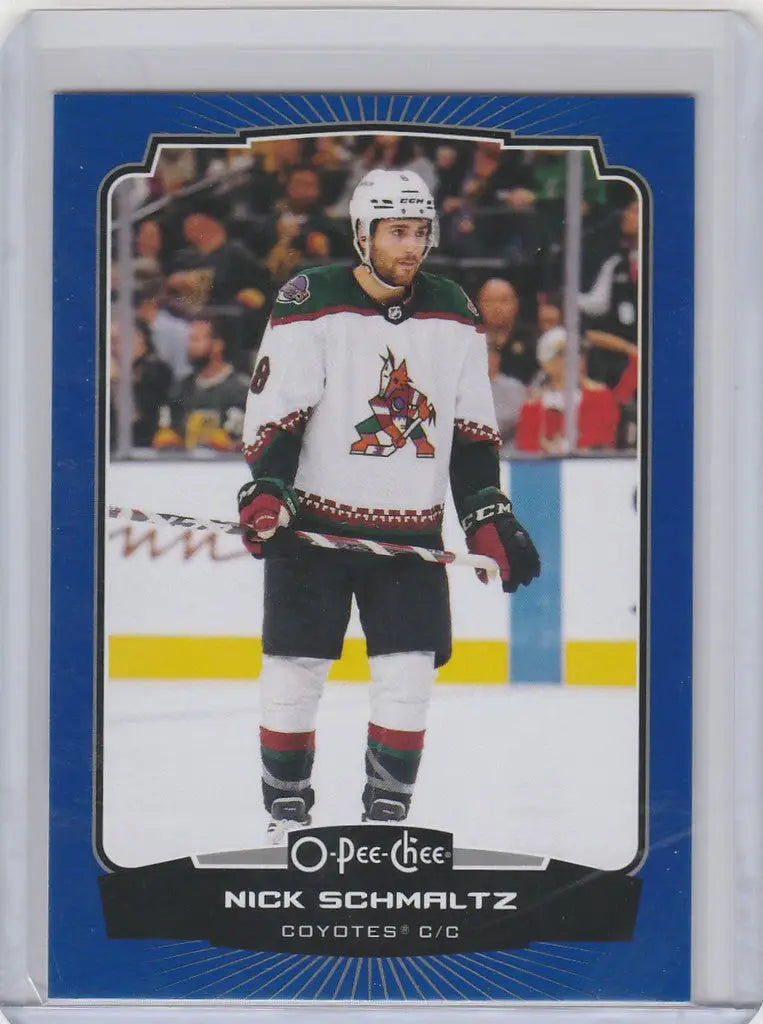 Hockey trading card of Nick Schmaltz from the Arizona Coyotes 2022-23 OPC Hockey series