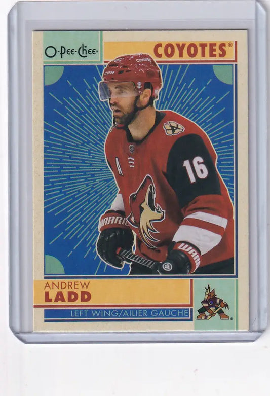 Hockey trading card of Andrew Ladd from 2022-23 OPC Hockey Retro Arizona Coyotes