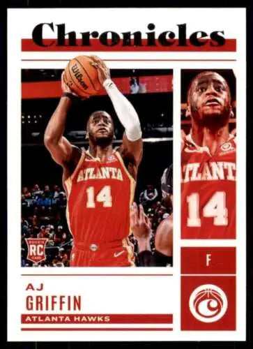 AJ Griffin basketball card from 2022-23 Panini Chronicles featuring original gloss design