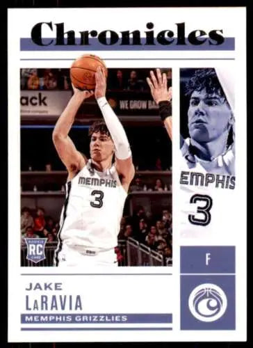 Jake LaRavia basketball card from 2022-23 Panini Chronicles with original gloss