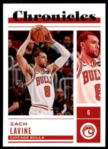 Zach Lavine 2022-23 Panini Chronicles basketball card with original gloss finish