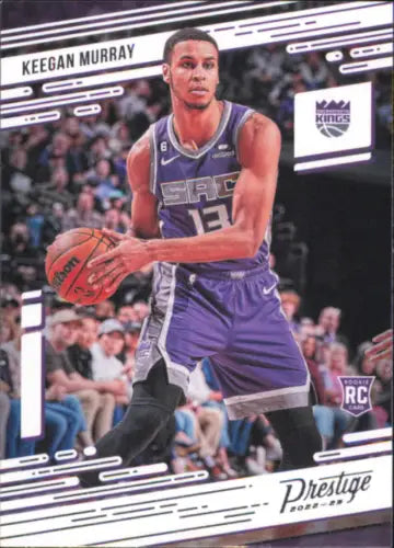 Keegan Murray basketball card from 2022-23 Panini Chronicles Prestige Rookie Kings