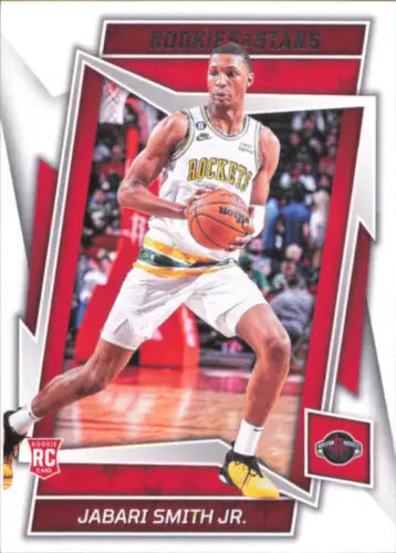 Jabari Smith Jr. basketball card from 2022-23 Panini Chronicles Rookies and Stars Rockets