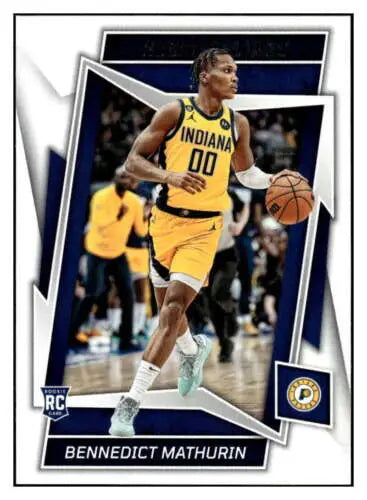 Benedict Mathurin basketball card from 2022-23 Panini Chronicles with original gloss finish