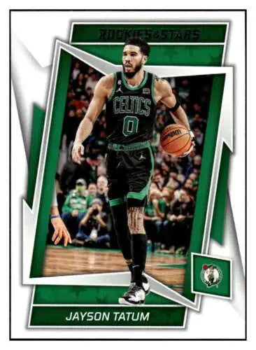 Jayson Tatum basketball card from 2022-23 Panini Chronicles featuring original gloss