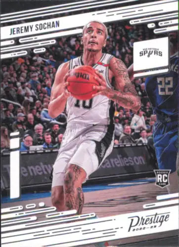 Jeremy Sochan 2022-23 Panini Chronicles Prestige Rookie Spurs basketball card