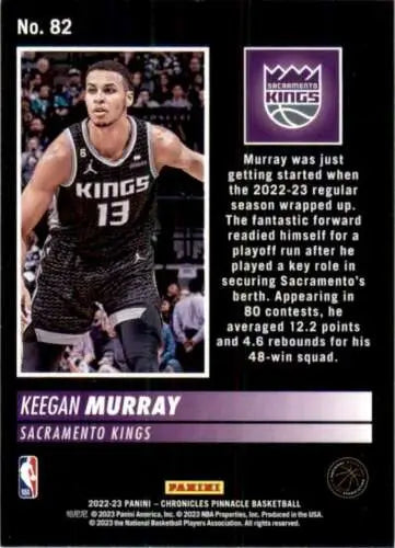 Keegan Murray basketball card from 2022-23 Panini Chronicles with original gloss finish