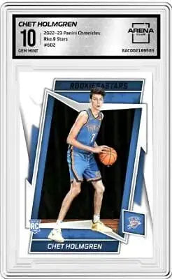 Chet Holmgren rookie basketball card from Panini Chronicles Rookies & Stars collection