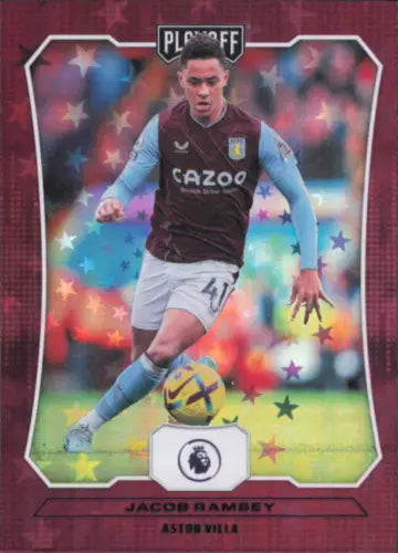 Jacob Ramsey soccer card from Panini Chronicles English Premier Purple Astro #54