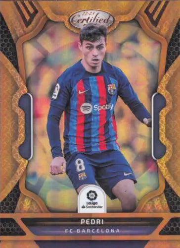 2022-23 Panini Chronicles La Liga #133 Pedri Certified FC Barcelona Soccer Card